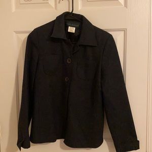 Harve Benard dark gray wool blazer sz 6